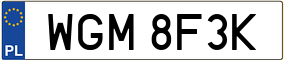 Truck License Plate